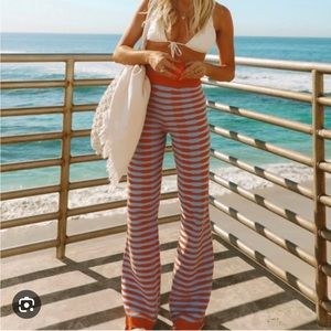 VRG GRL Sunshine in Italy Tangerine striped pants
